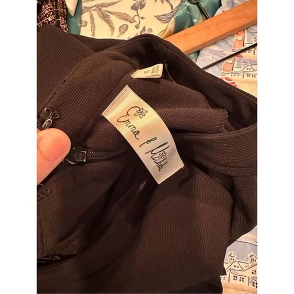 Emma & Michele Black Sheath Dress Size 10 - Picture 7 of 7